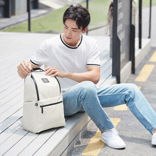 90FUN Waterproof Backpack Beige